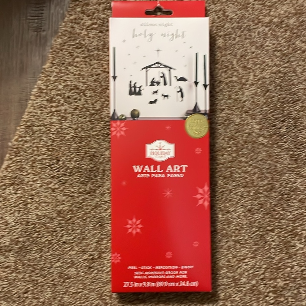 Holiday Time Wall Art (Silent Night Holy Night)